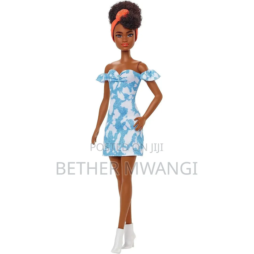 Barbie Fashionistas Doll - Black Hair, Dress, Bandana