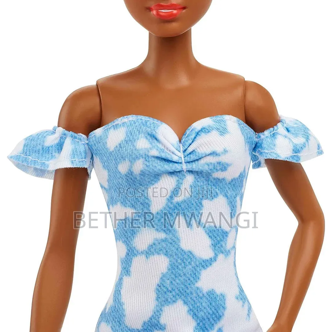 Barbie Fashionistas Doll - Black Hair, Dress, Bandana