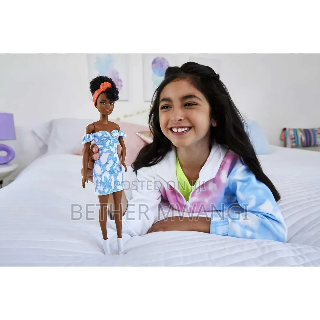 Barbie Fashionistas Doll - Black Hair, Dress, Bandana