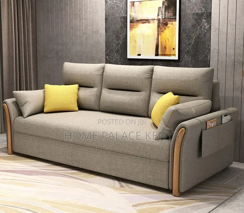 Sofa Bed: Expandable Fabric Upholstered Sofa Bed Armchair