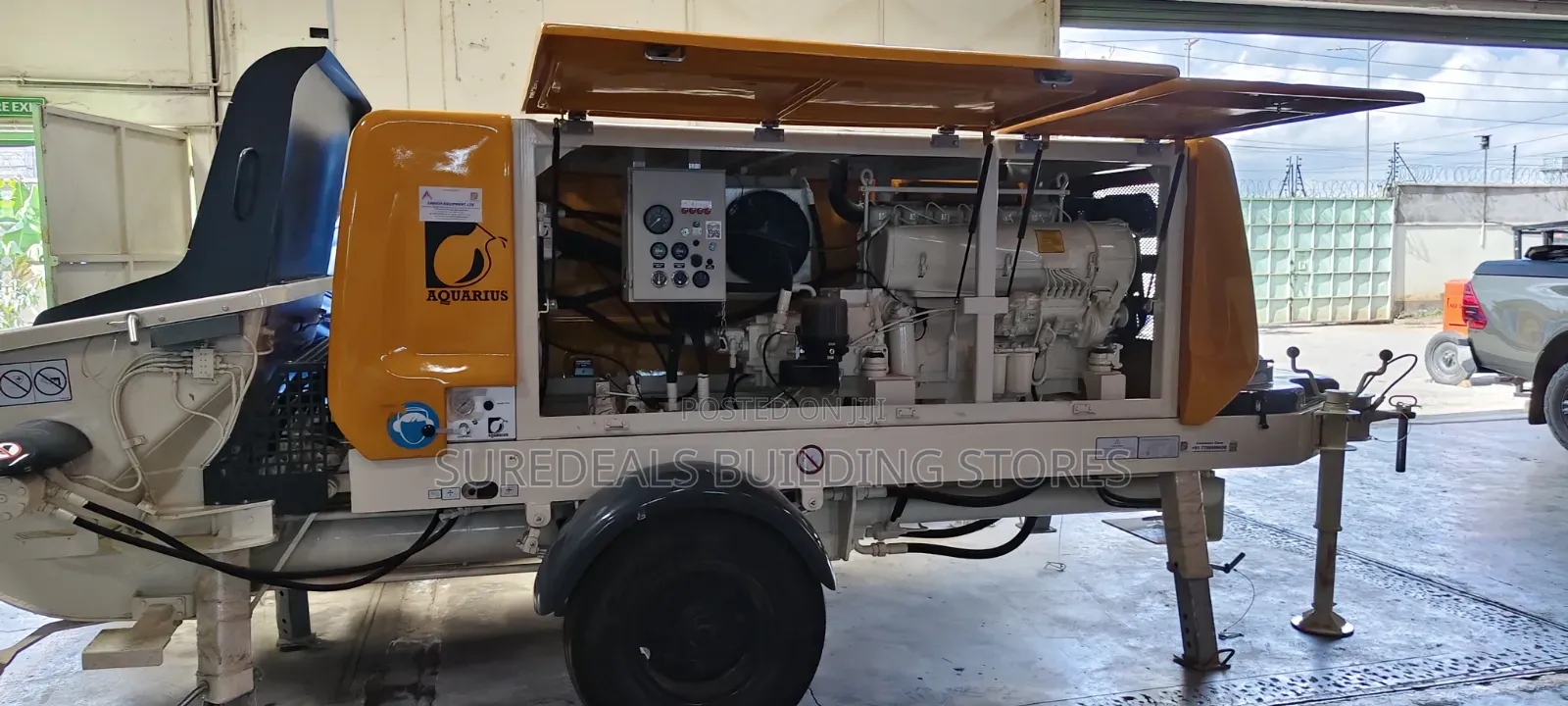 Stationary Concrete Pump With 100mtrs Pipeline