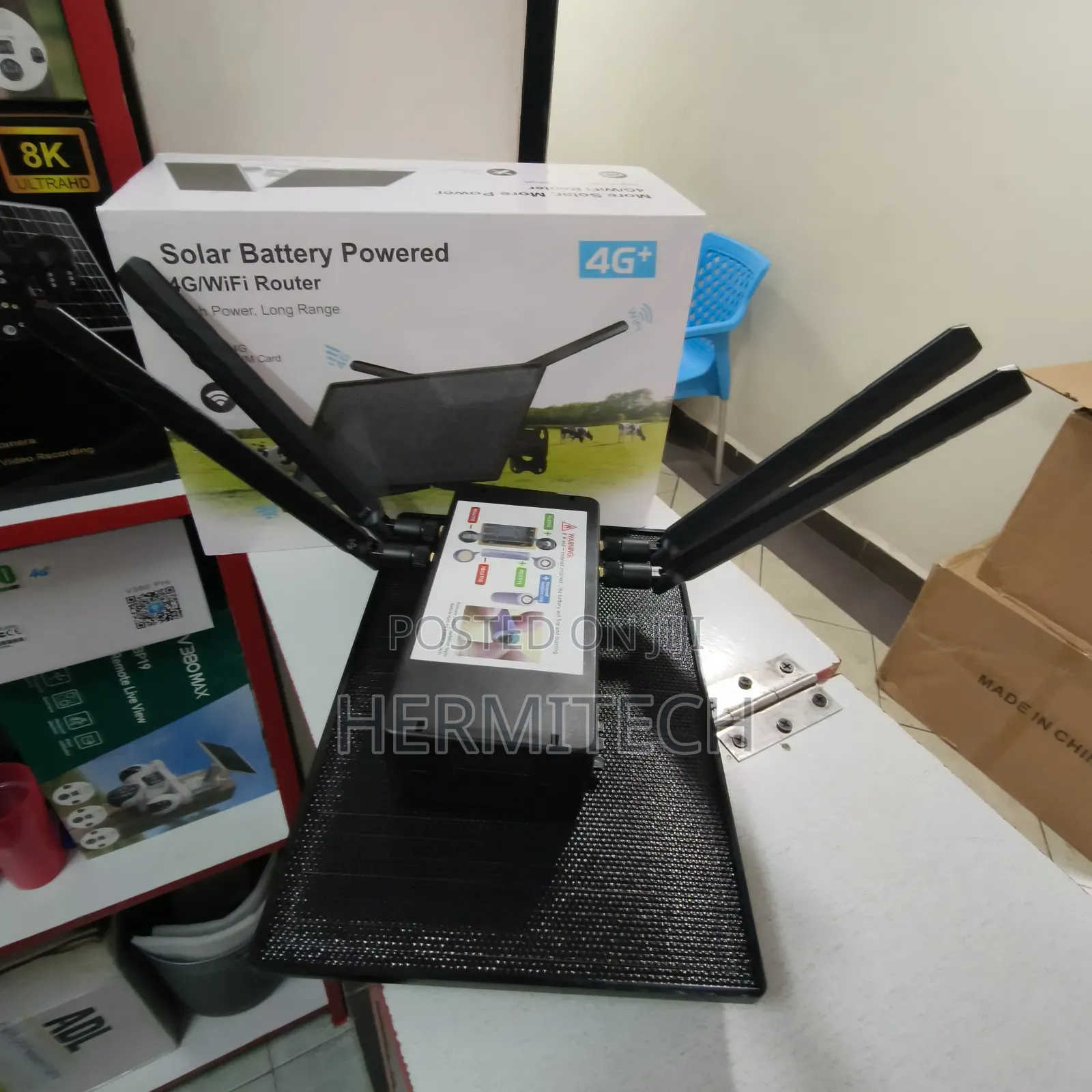 Solar Powered Outdoor 4g Sim Card Enabled Wifi Router Long Range