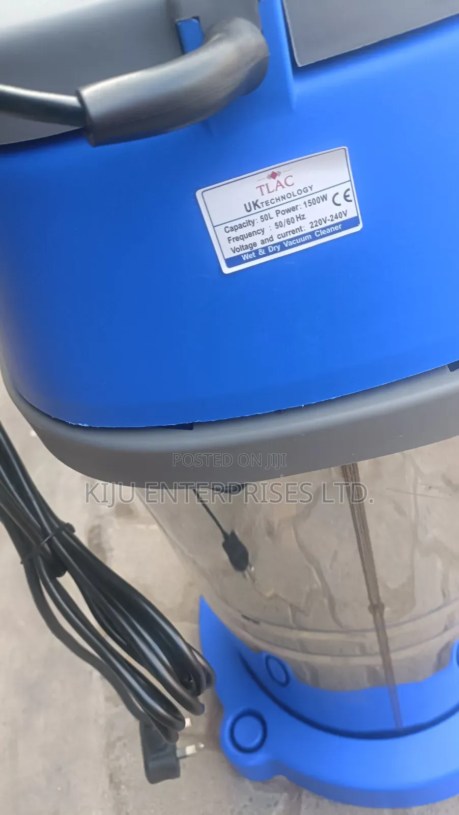 50l Wet Dry Vacuum Cleaner 1500w Industrial Vacuum Cleaner for Sale