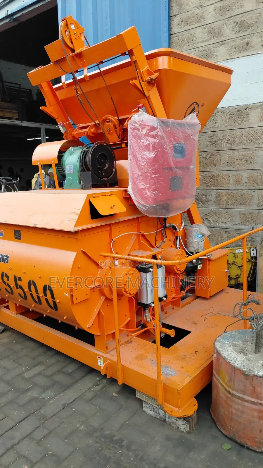Industrial Js500 Concrete Mixing Machine Electric Powered