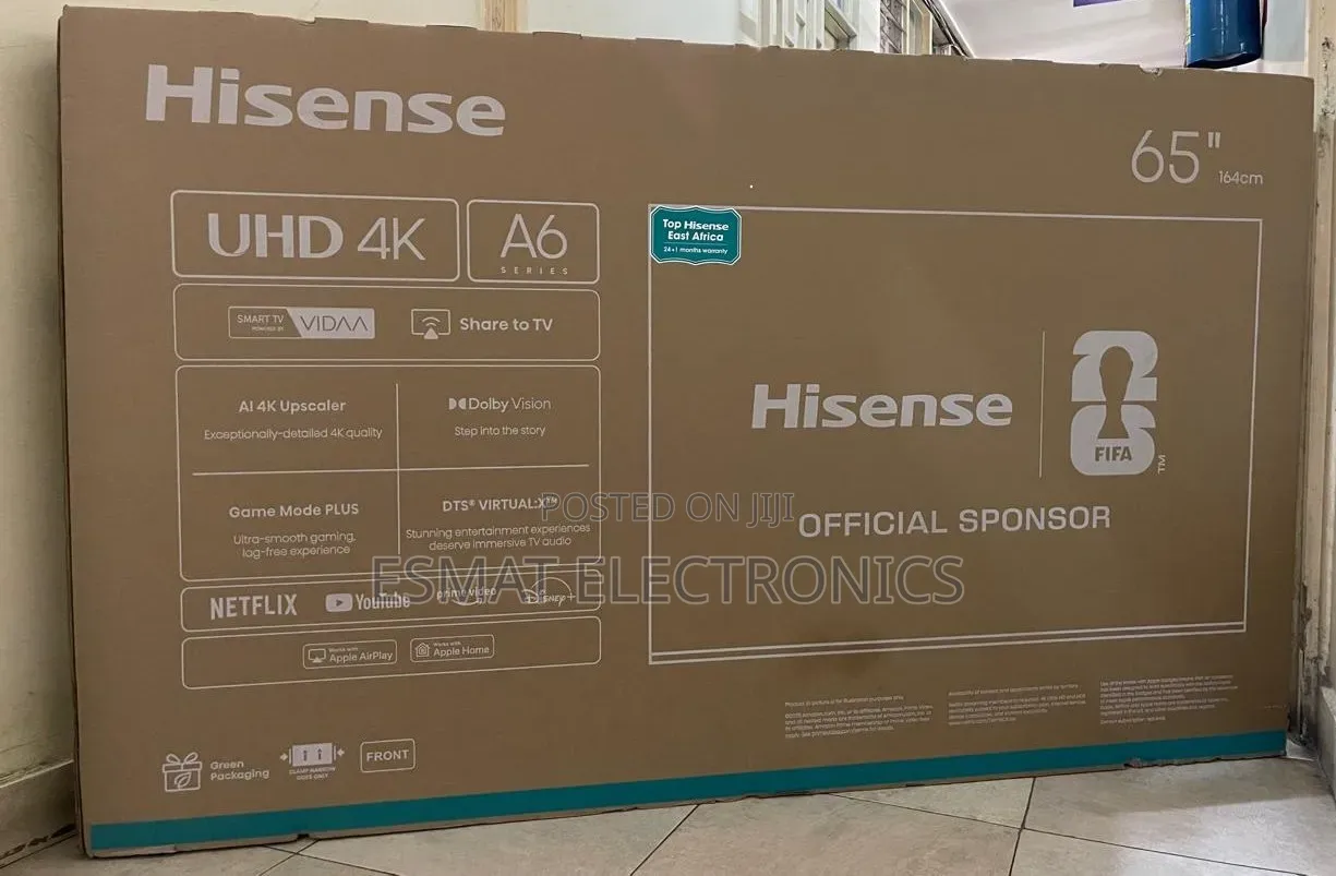 Hisense 65 Inch Smart Uhd Frameless TV (A6 Series)