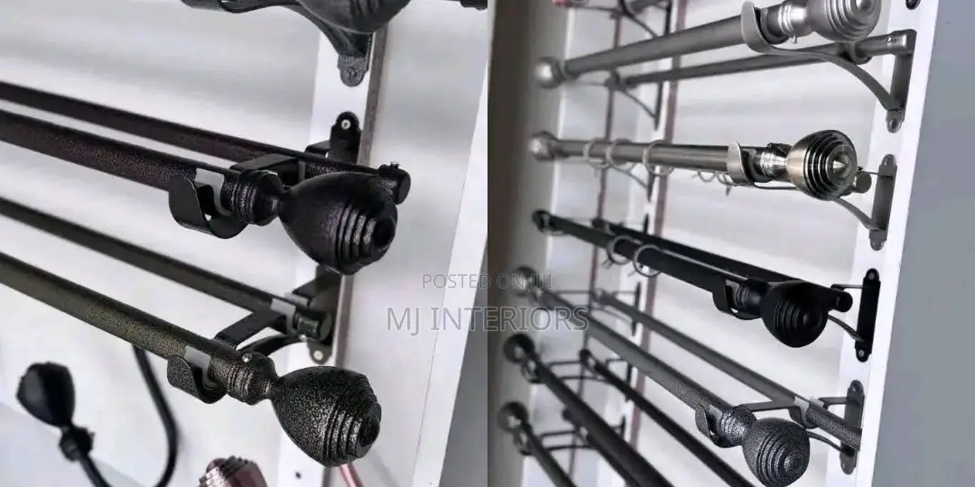 Quality Jua Kali Curtain Rods With Complete Mounting Accessories
