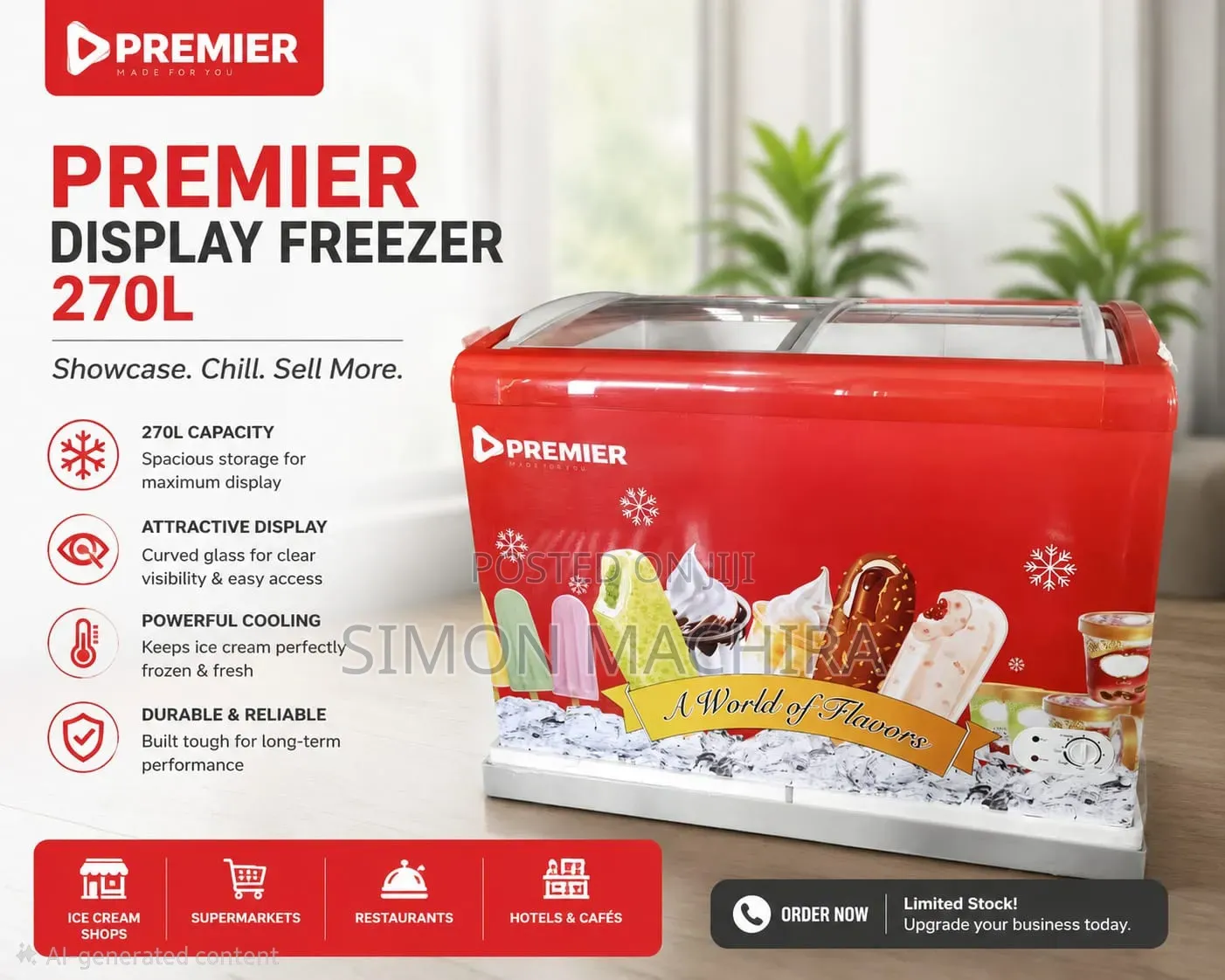 270l Premier Display Freezer