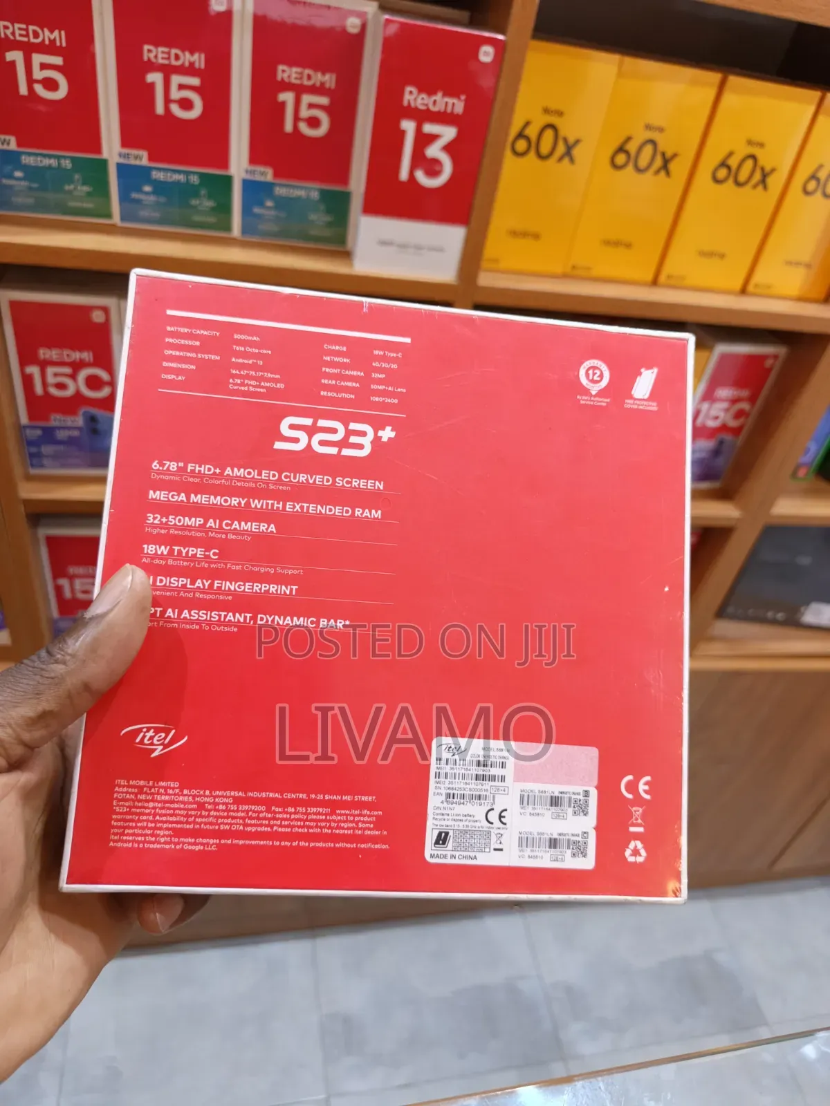 New Itel S23 Plus 256 GB Gray