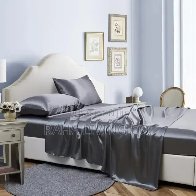 Luxury Silky Mulberry Fitted Bedsheet Set – 6 PCS | Sizes 5x6 to 7x8