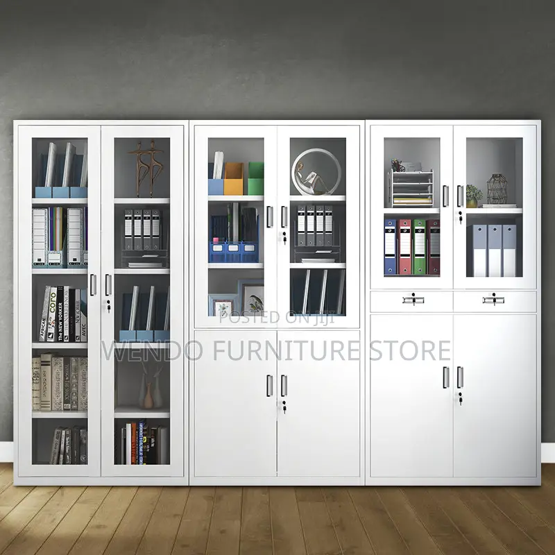 Office Cabinet; Two Doored Filing Cabinet With 2 Lower Drawers
