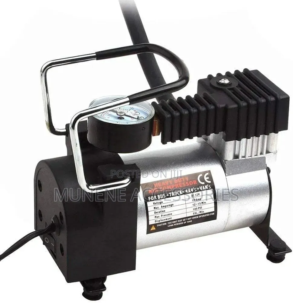 Electric Car Air Compressor Gauge 12v Tyre Inflator Air Pump 150 Psi