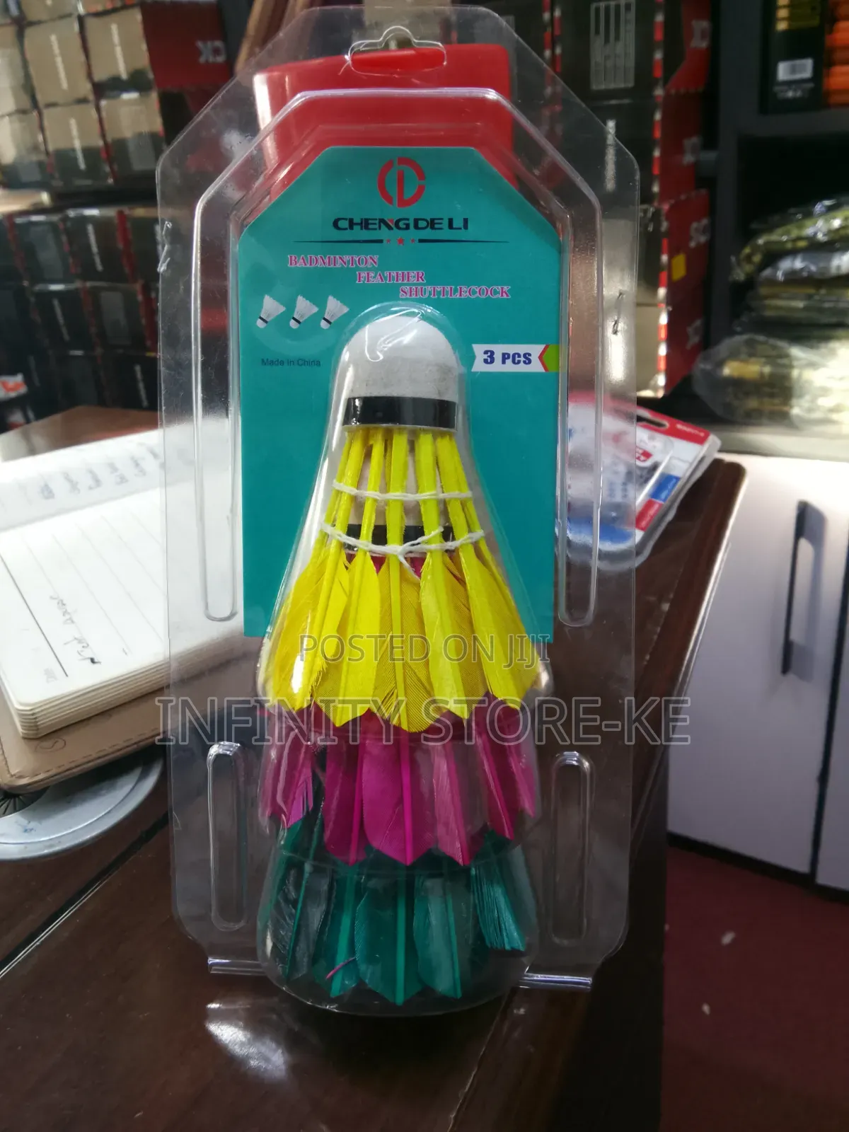 Coloured Feather Badminton Shuttlecock