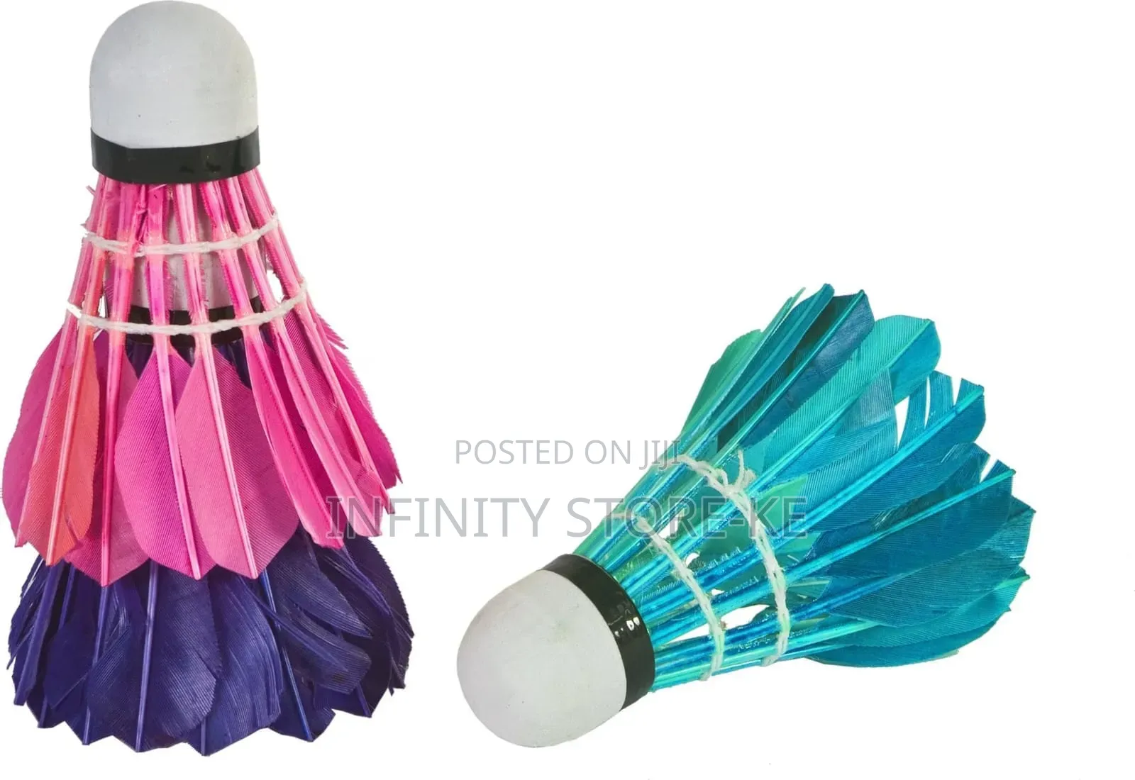 Coloured Feather Badminton Shuttlecock