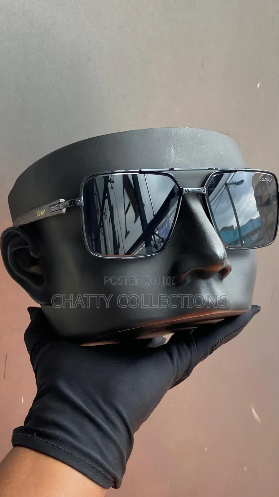 New Black 100% Uv Protection Unisex Cartier Designer Sunglasses