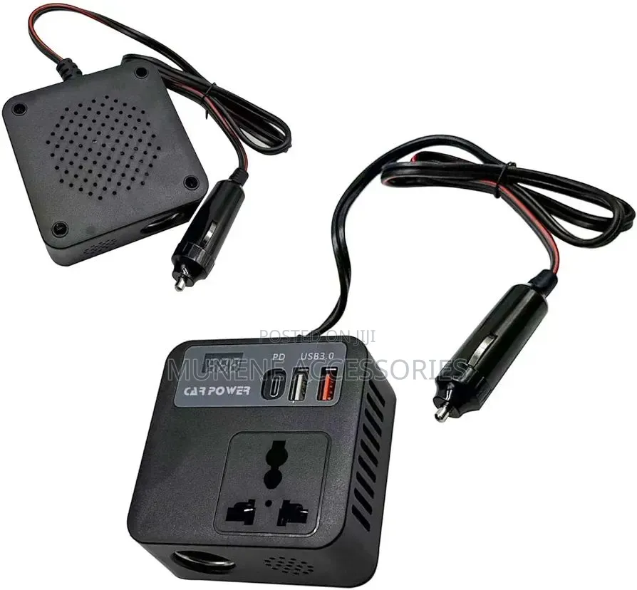 Car Inverter 12v 24v to 110v 220v Charger Power Converter 100w Usb C