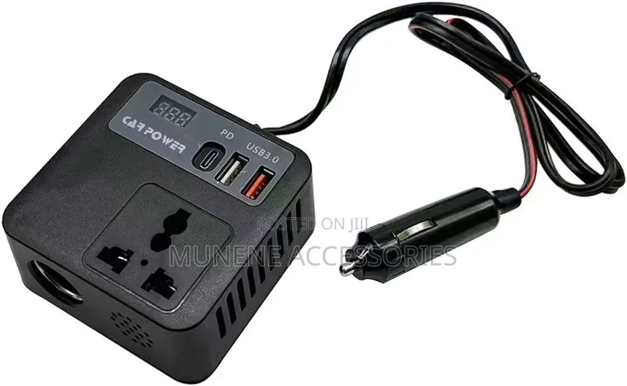 Car Inverter 12v 24v to 110v 220v Charger Power Converter 100w Usb C