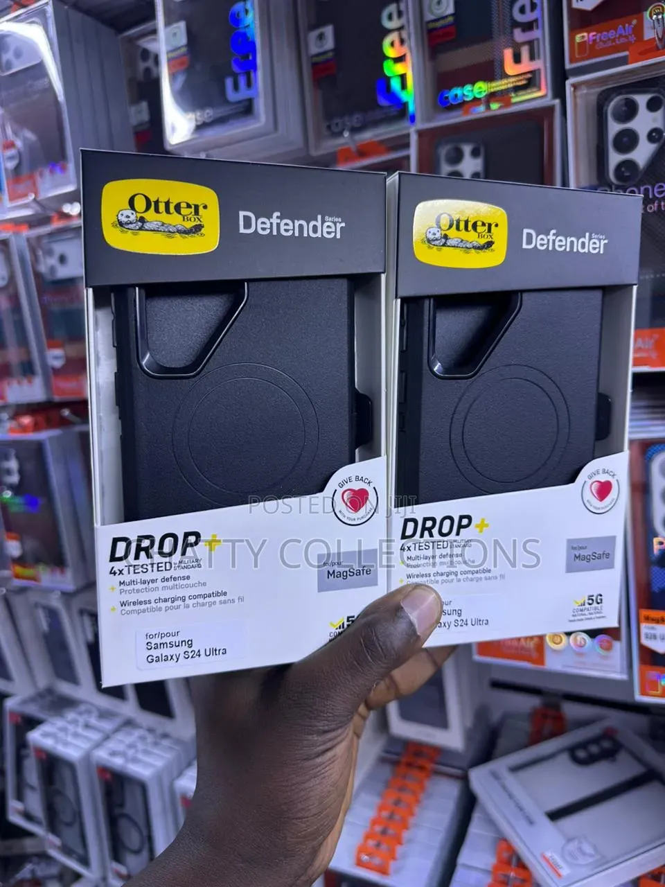 Black Otter Box Defender Phone Case for Samsung Ultra Series