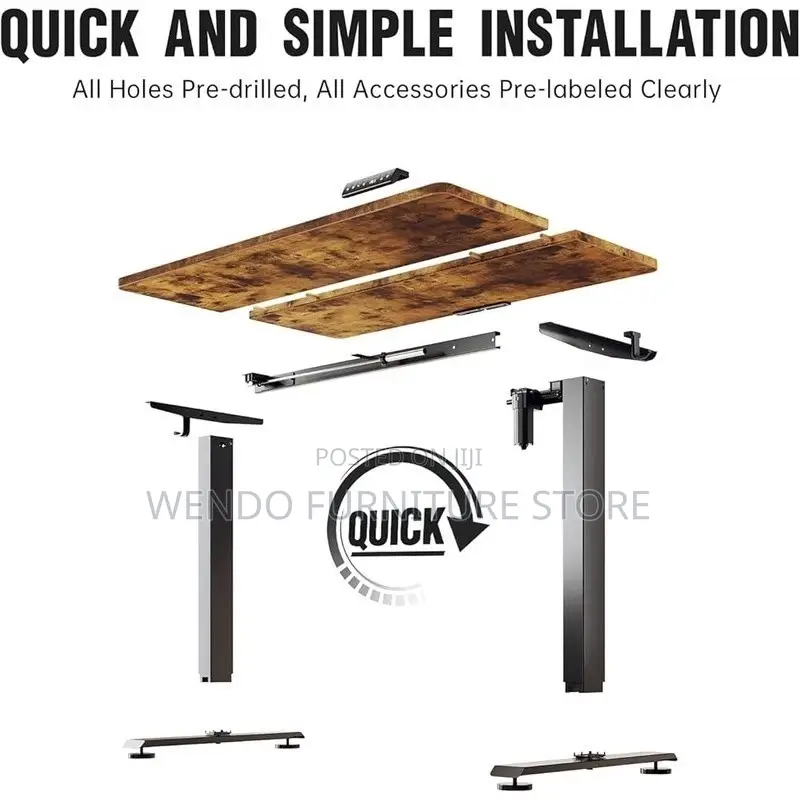 Office Desk; 1.2 Meter Modern Adjustable Ergonomic Style Electric Desk