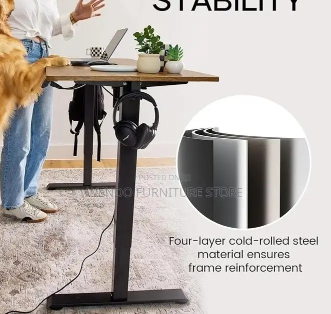 Office Desk; 1.2 Meter Modern Adjustable Ergonomic Style Electric Desk