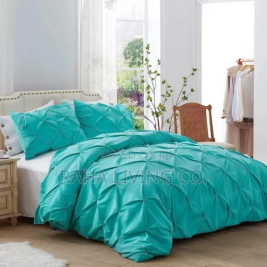 Pinch Pleat Cross Pintuck Duvet Cover Set | 3 PCS