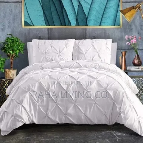 Pinch Pleat Cross Pintuck Duvet Cover Set | 3 PCS