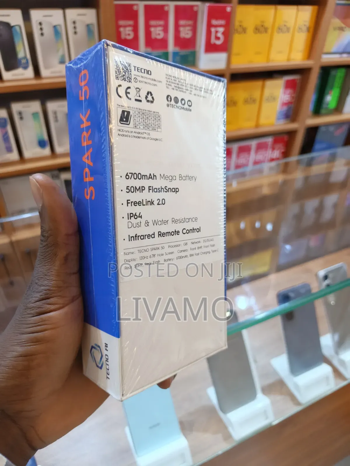 New Tecno Spark 50 128 GB Blue