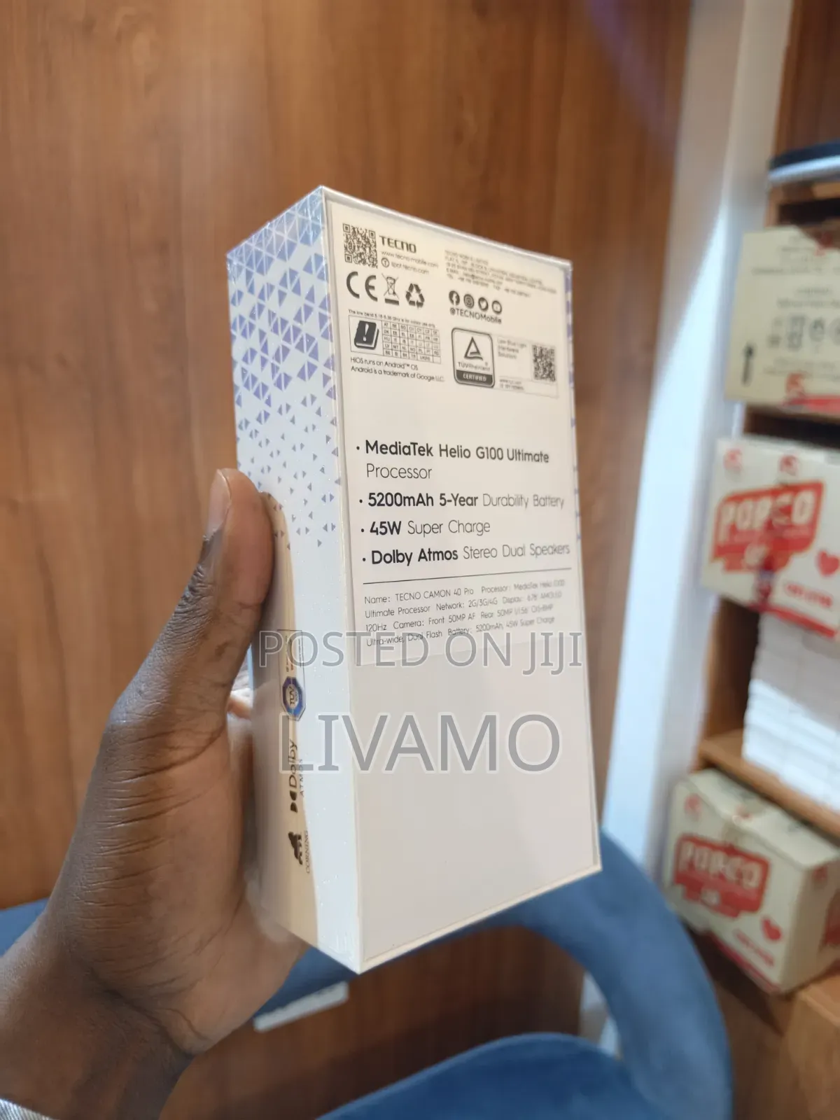 New Tecno Camon 40 Pro 4G 256 GB Black