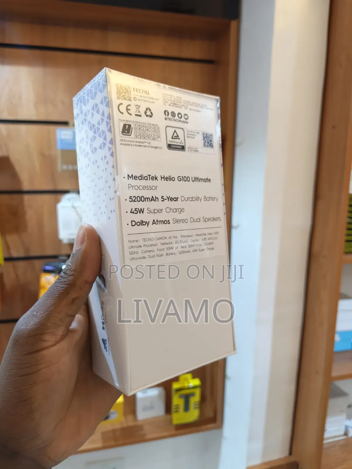 New Tecno Camon 40 Pro 4G 256 GB Blue