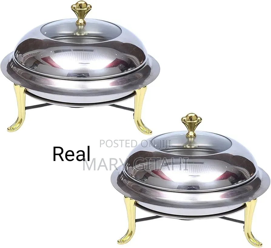Stainless Steel 28cm Golden Furnace Chaffing Dish