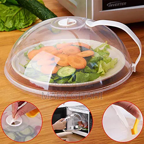 Vent Microwave Food Cover With Detachable Handle