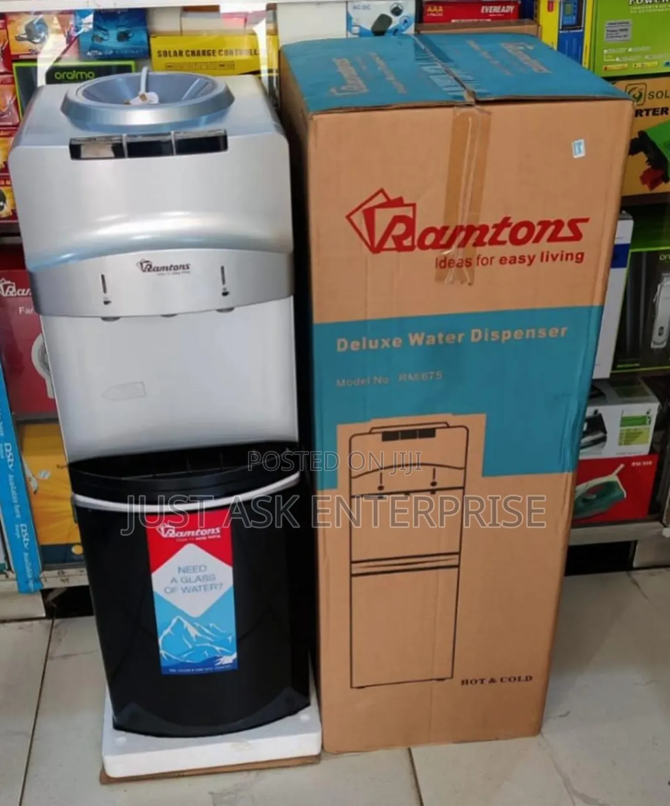 Ramtons Dispenser 3taps Hot, Normal Cold Compressor Cooling + Fridge