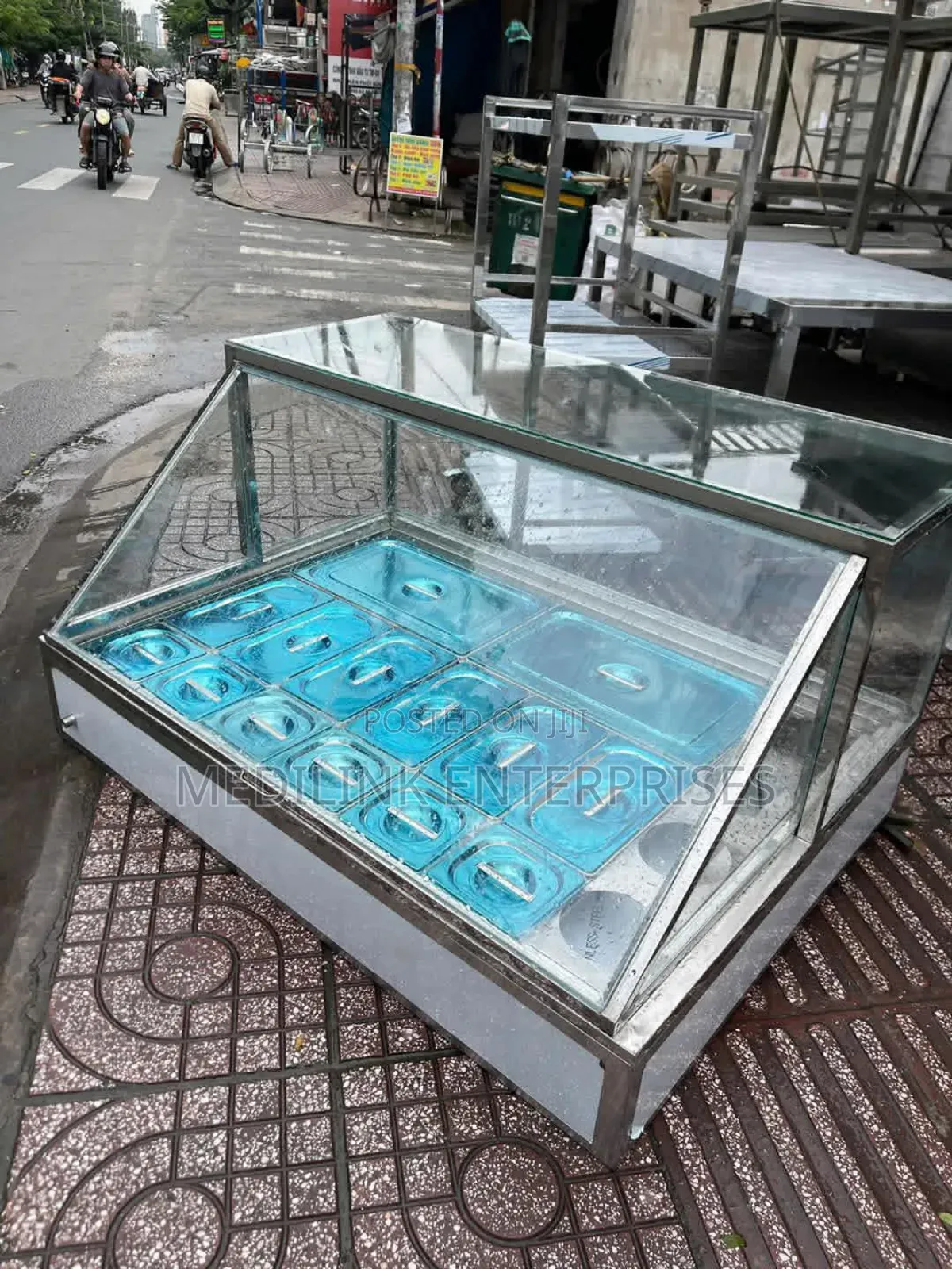 Oriental Import Tables Top Food Warmer Display