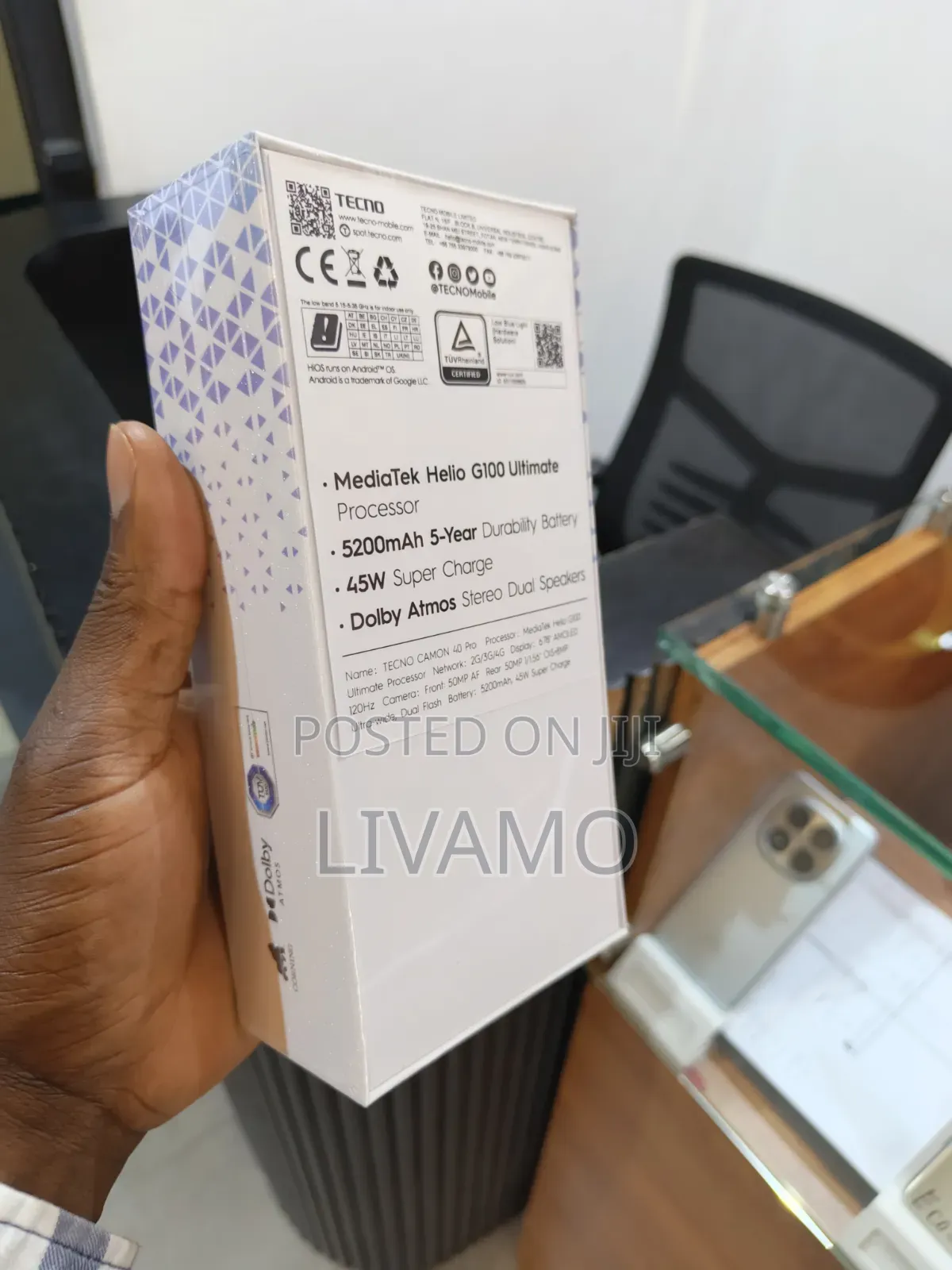 New Tecno Camon 40 Pro 4G 256 GB Blue