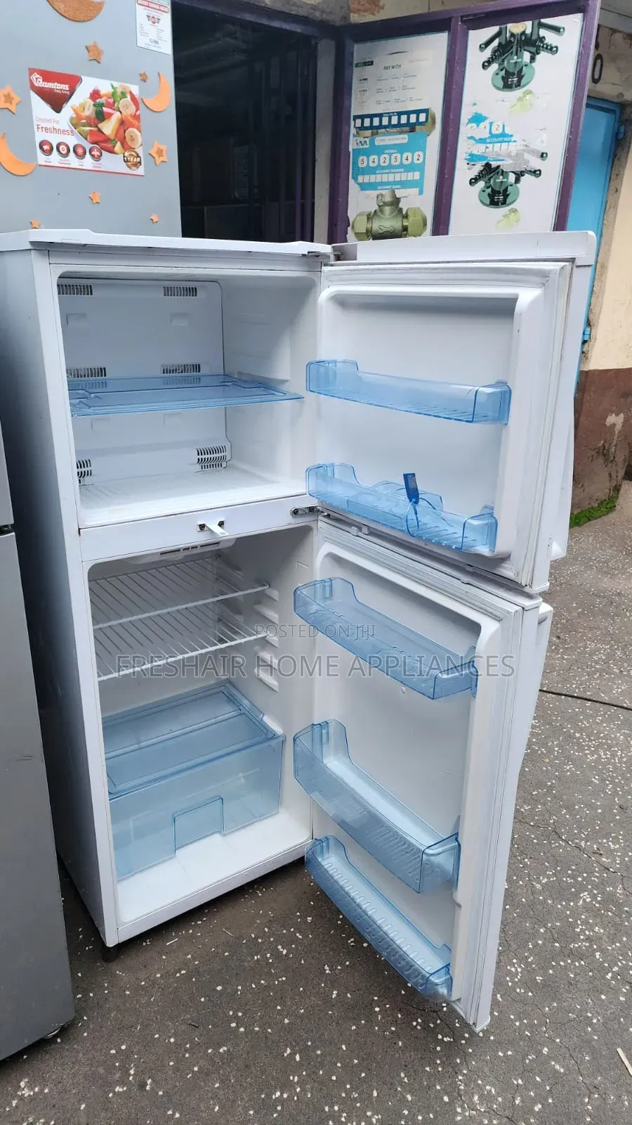White Armco Double Fridge