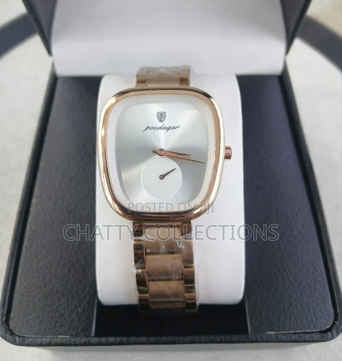 Gold and White Poedagar Luxury Ladies Watches