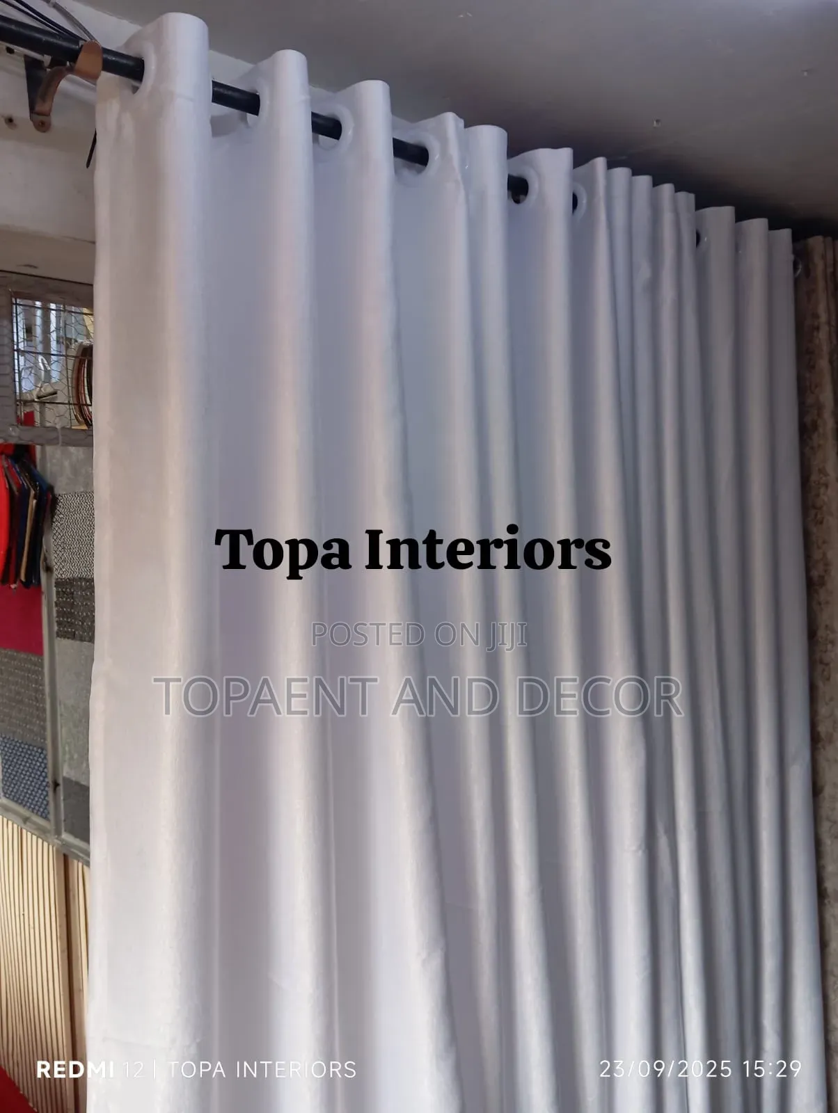 Heavy Fabric Plain Curtains