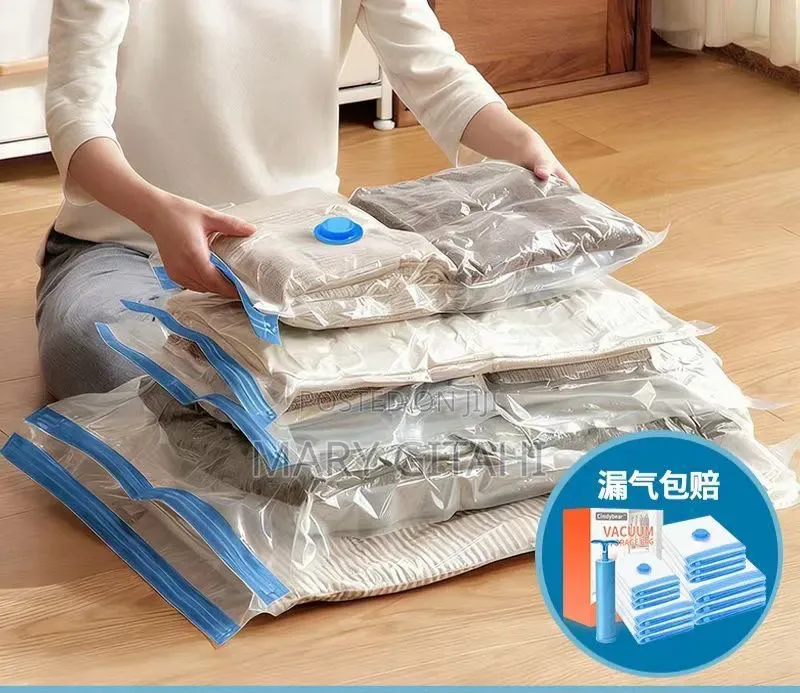 *5pcs Vacuum Storage Bags Plus Pump