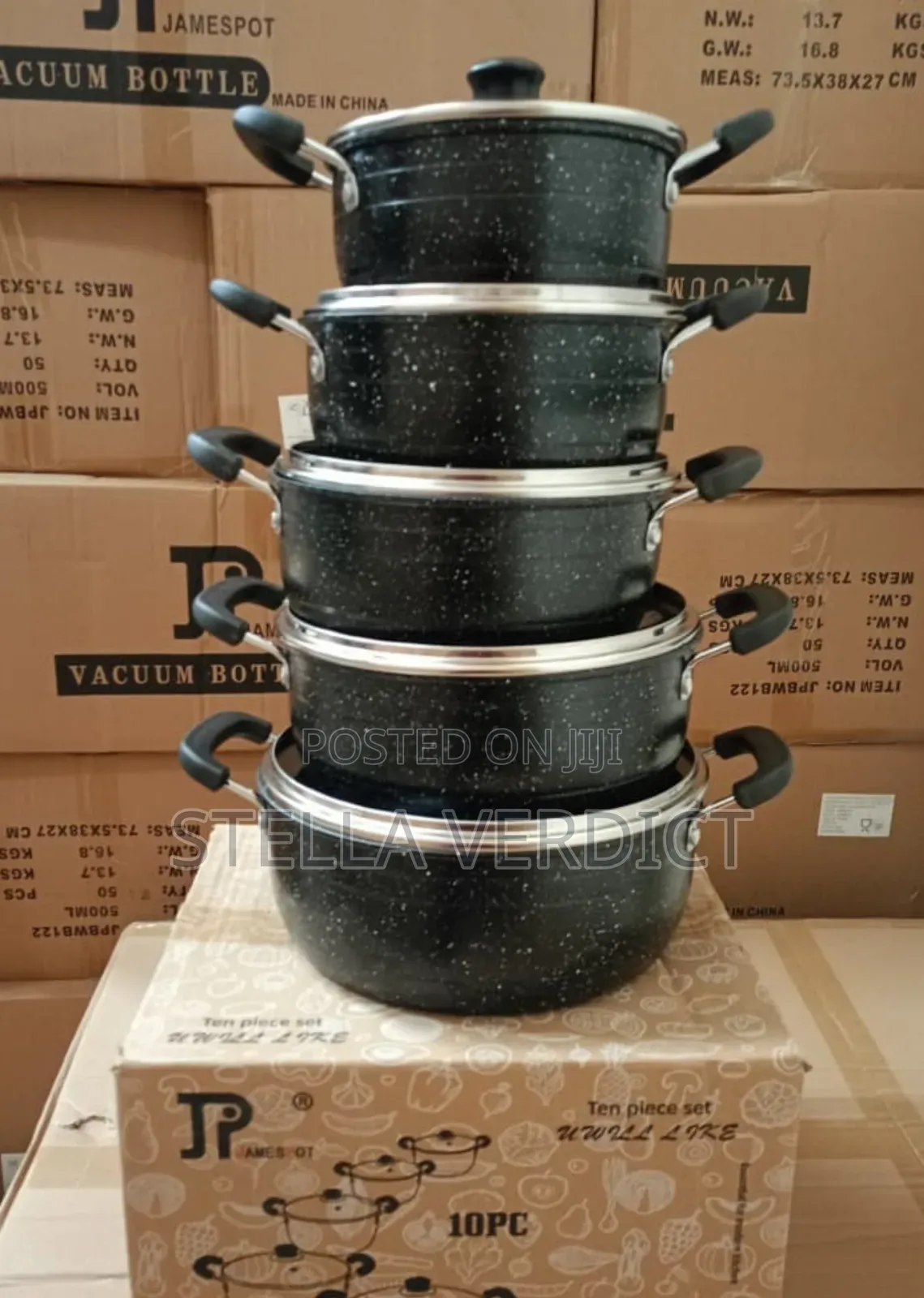 New Model 10 Pieces Jp Non Stick Cookware Set