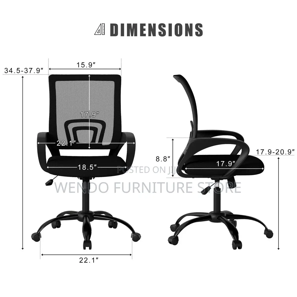 Office Chairs Swivel Fabric Clerical Mesh Office Chairs