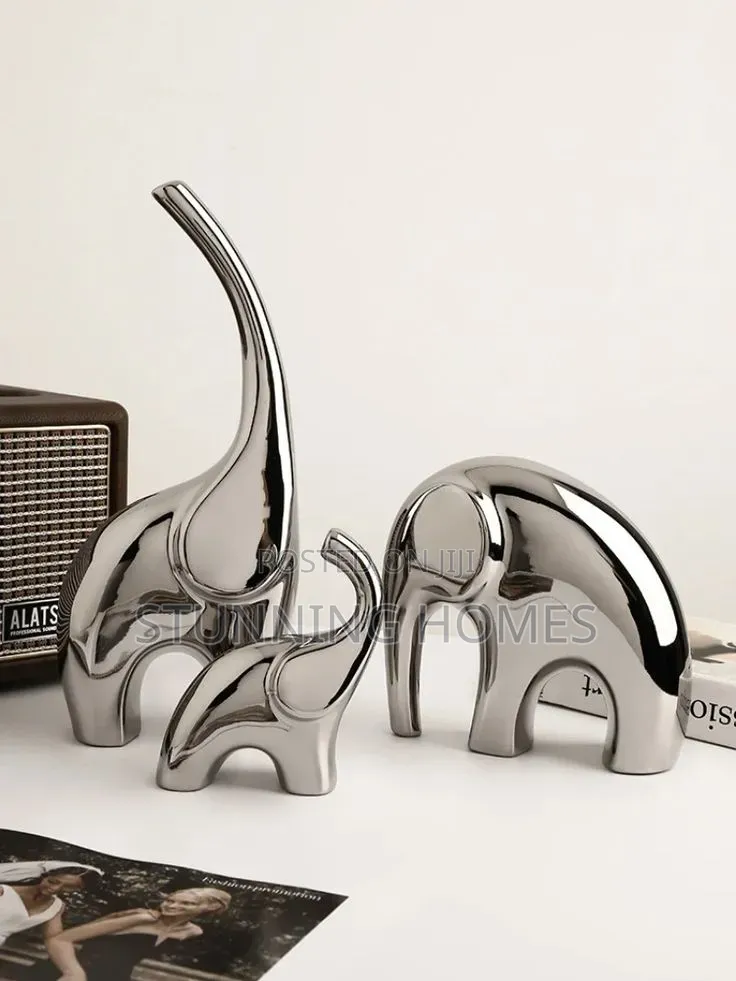Luxurious 3 Piece Elephant Decor