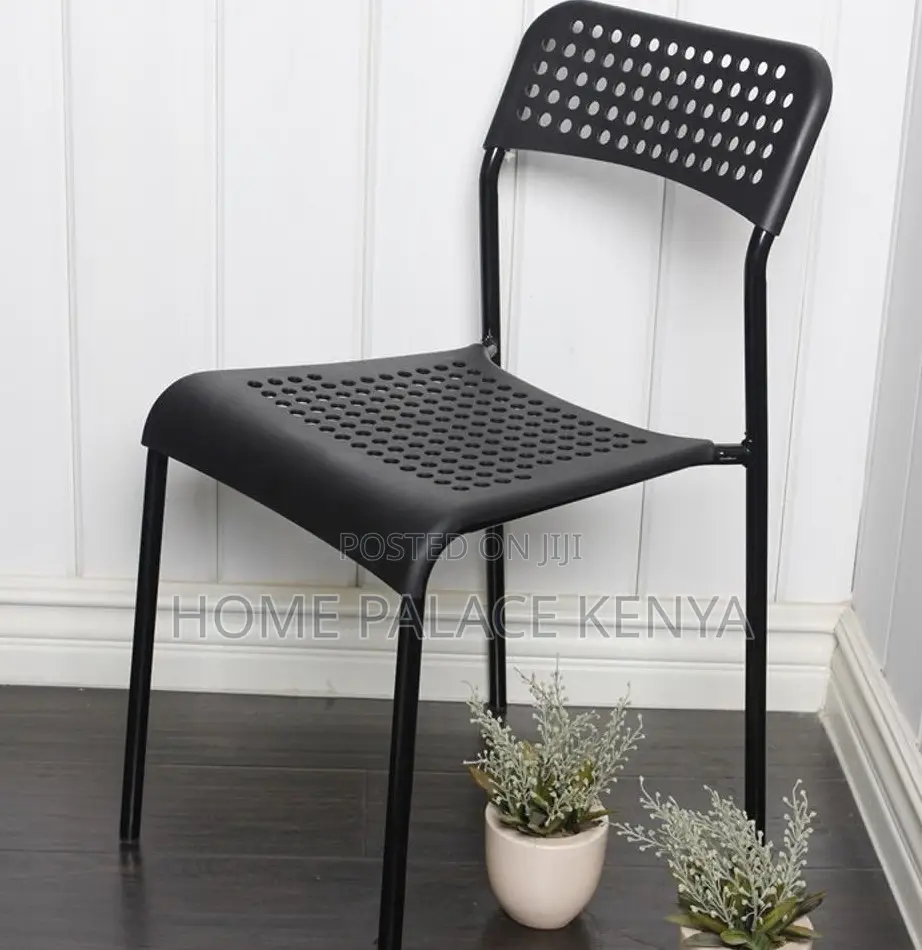 Home Chair: Metal Legs Dining Chair With Durable Powder-Coated Finish