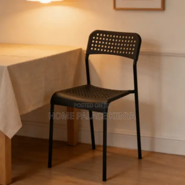 Home Chair: Metal Legs Dining Chair With Durable Powder-Coated Finish