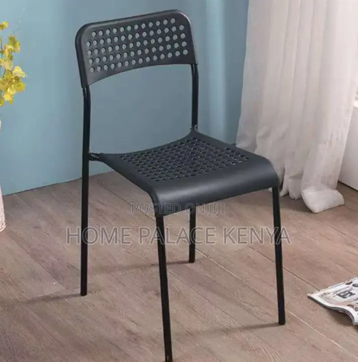 Home Chair: Metal Legs Dining Chair With Durable Powder-Coated Finish