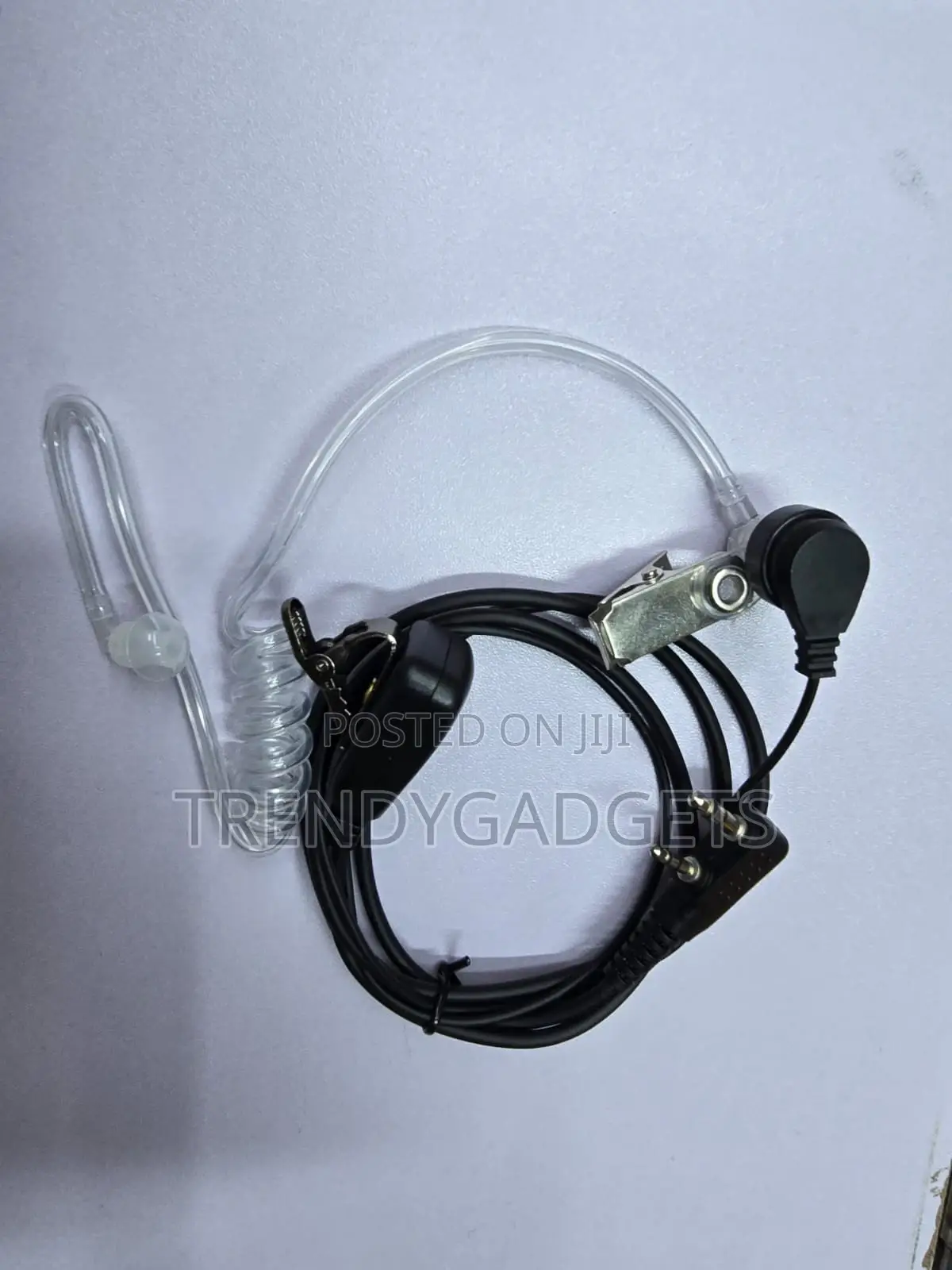 Fbi Walkie Talkie Earpiece 2 Pin Radio Headset With PTT