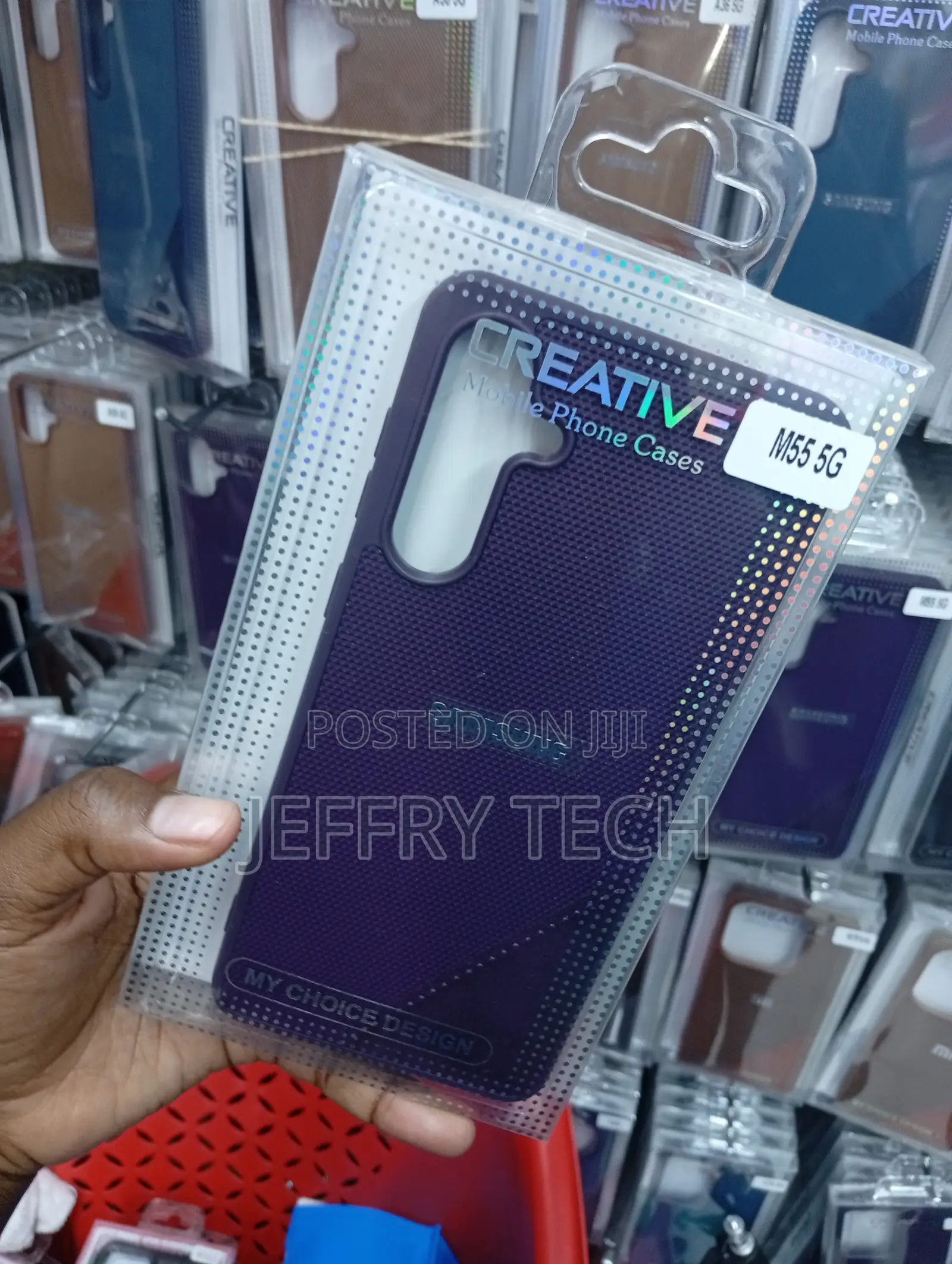 Samsung Galaxy M55 5g Perforated Texture Case