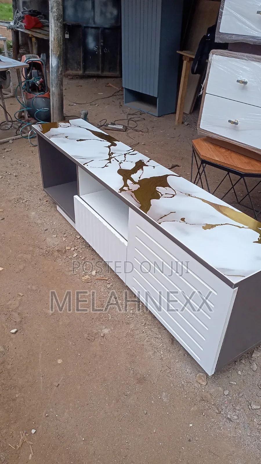 Marble Top Gray Tv Stand Stand