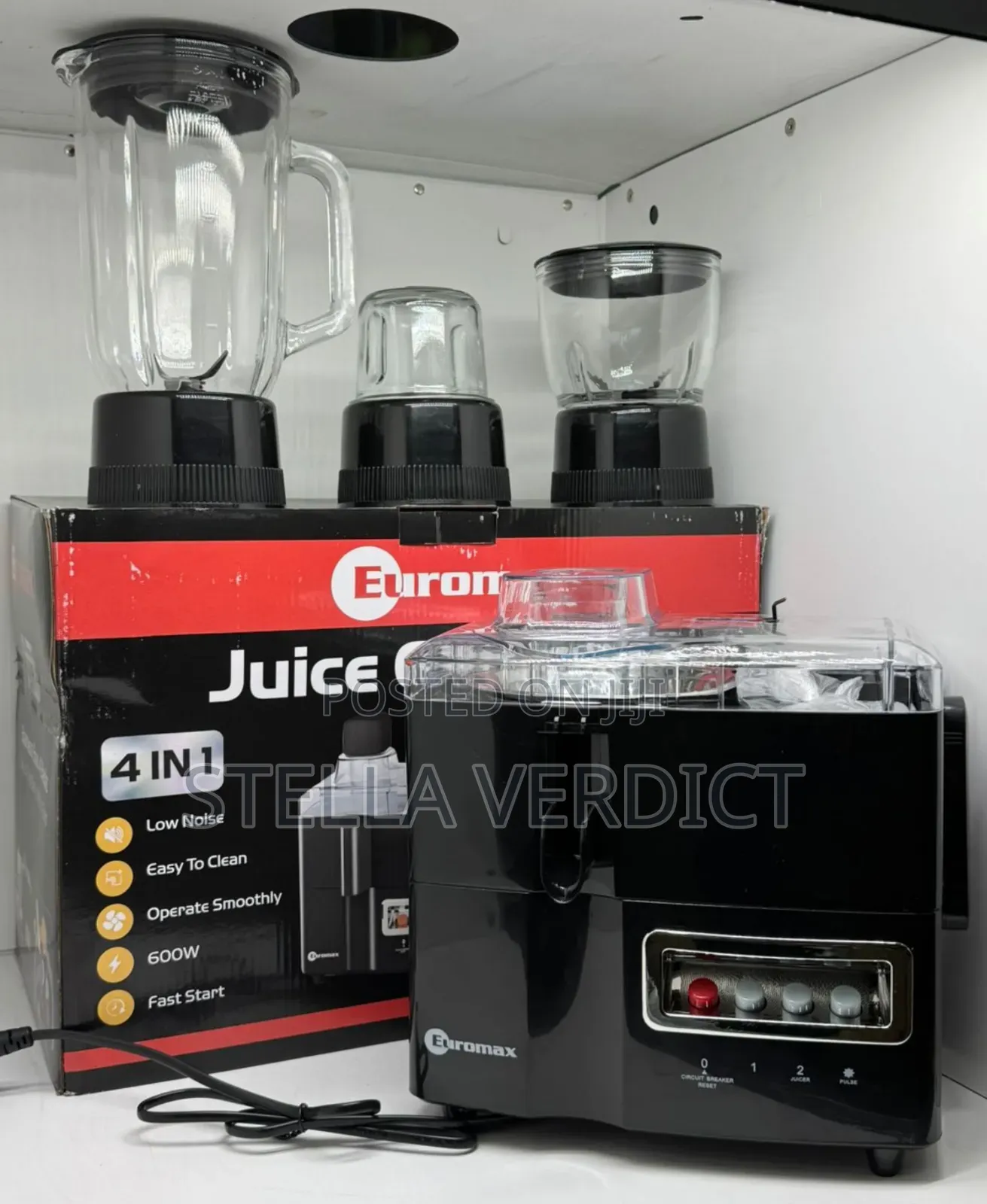 Euromax 4 in 1 Food Processor 600w