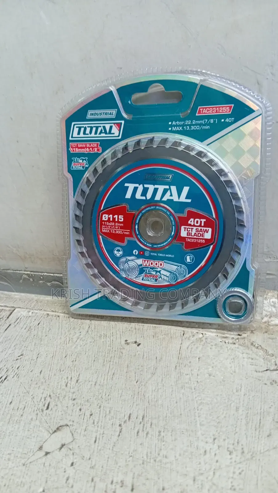 Total 115mm TCT Saw Blade 4-1/2"