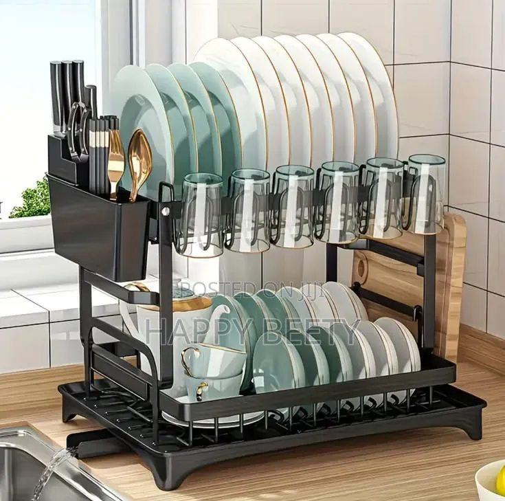 *Quality Carbon 2tier Dishrack*