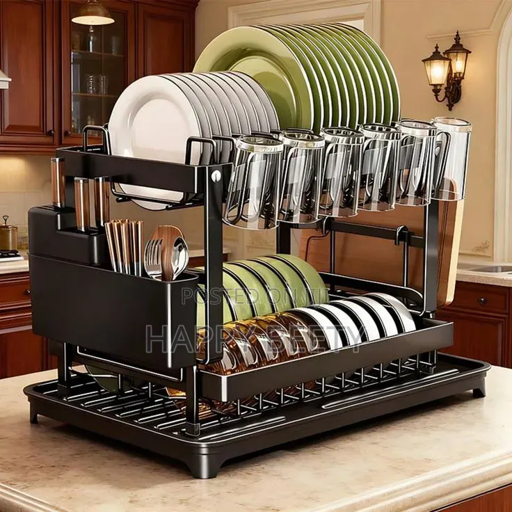 *Quality Carbon 2tier Dishrack*